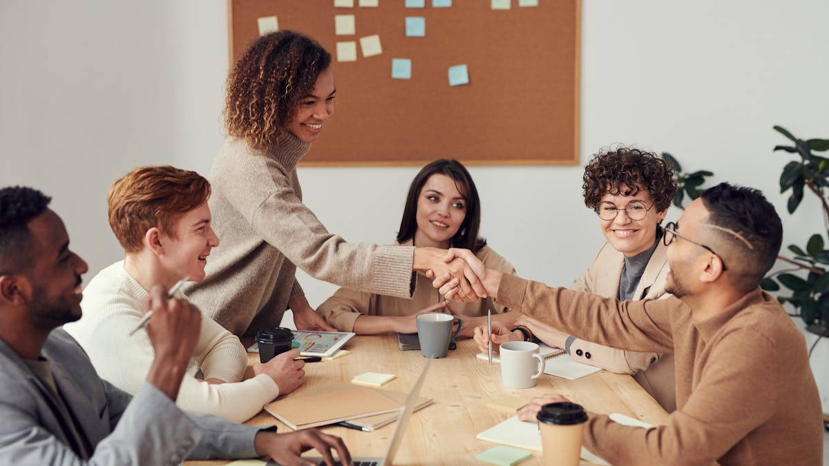 Strategiebesprechung im Verlagsteam